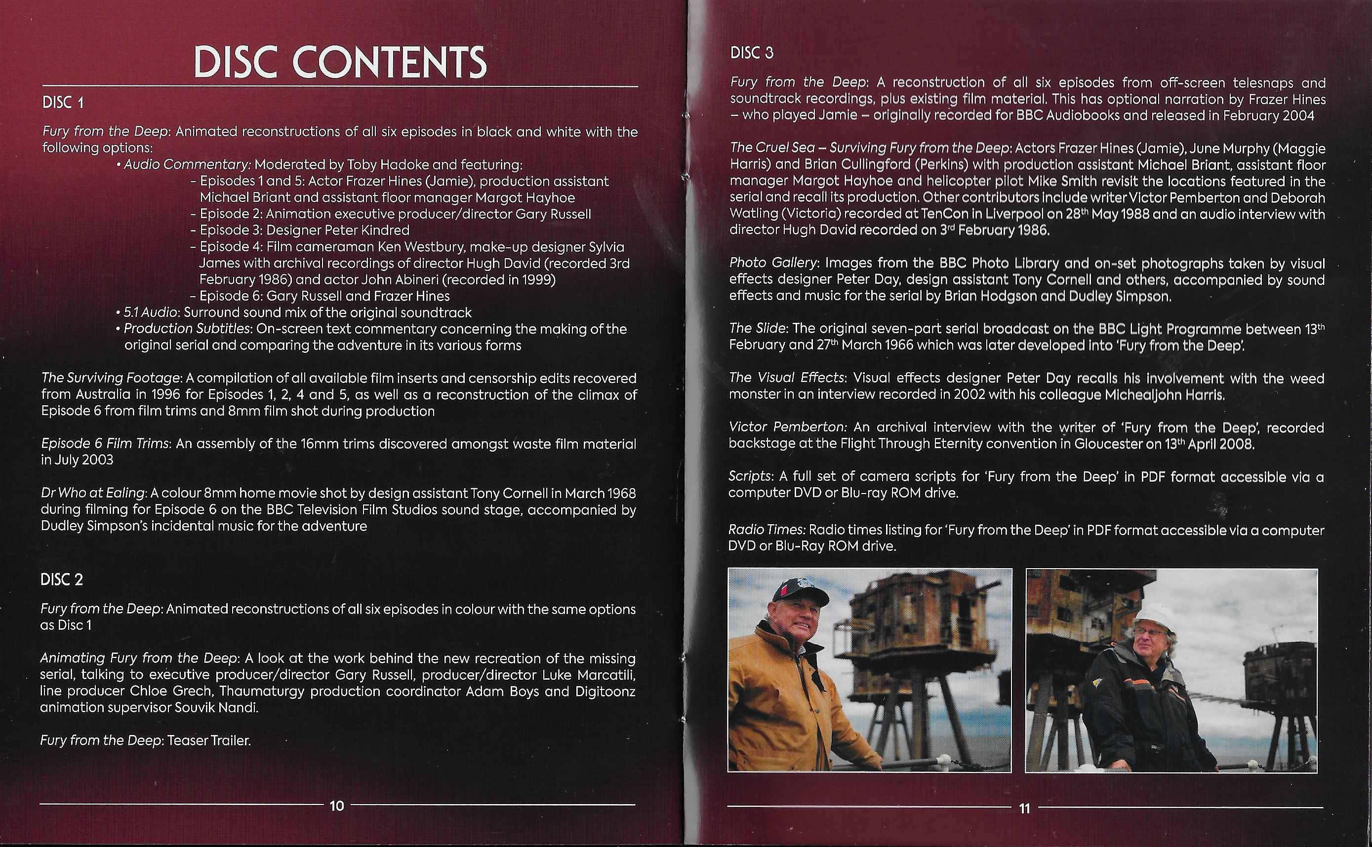 Inserts from BBCDVD 4428